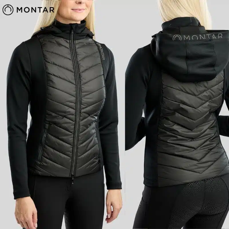 Montar MoEverline Hybrid Jacket Black noir blouson d'équitation femme