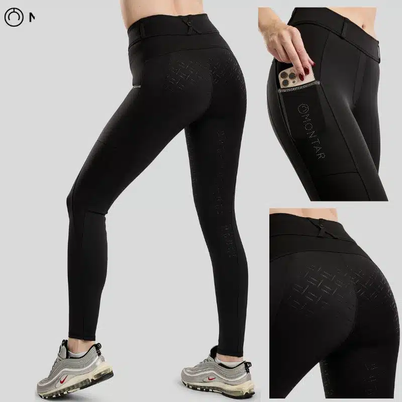 Montar MoMaisy Full Grip noir legging d'équitation femme