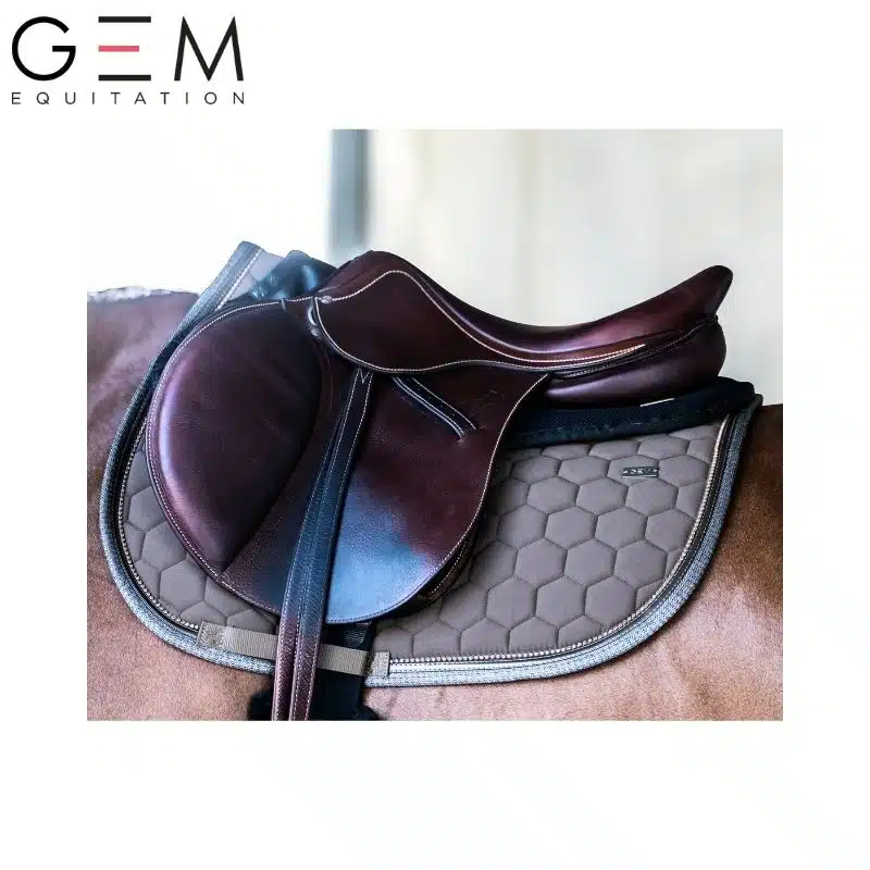 photo du tapis atlas Brownie gem équitation automne 2026 sur cheval sellé