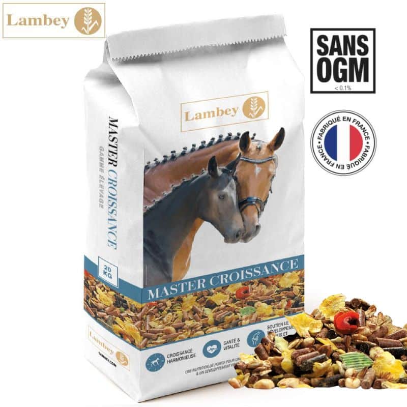 Sac Lambey Master Croissance aliment floconné pour poulain à partir de 1 an et jeune cheval