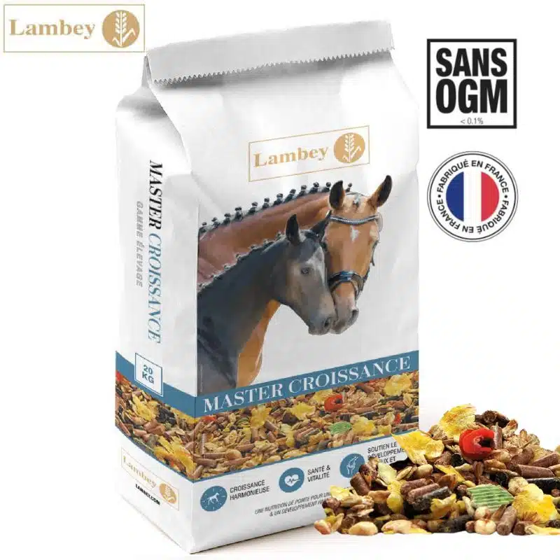 Sac Lambey Master Croissance aliment floconné pour poulain à partir de 1 an et jeune cheval