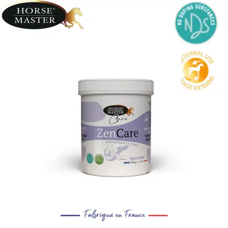 Pot de baume ZEN CARE CHEVAL Horse Master présenté de face pour le confort du cheval anxieux