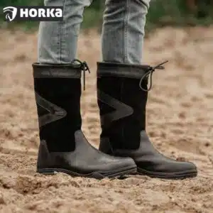 Bottes Horka Greenwich – Noir portées Bottes d'extérieur Horka Greenwich Noir portées