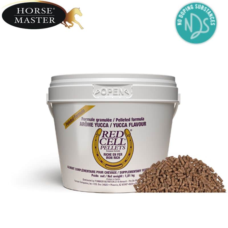 Seau Farnam Red Cell booster Pellet en granulés pour chevaux, format 1,81 kg.