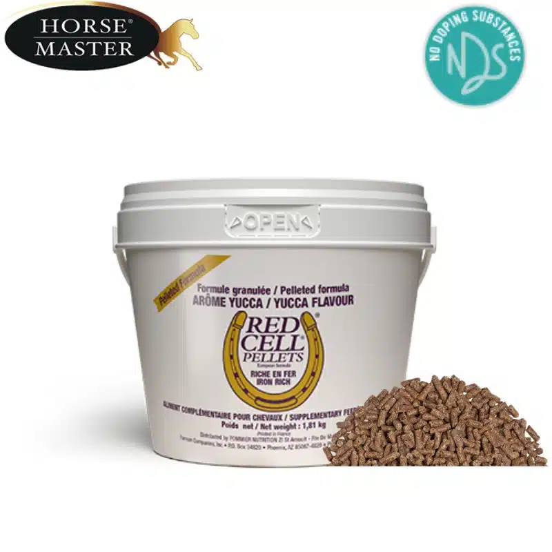 Seau Farnam Red Cell booster Pellet en granulés pour chevaux, format 1,81 kg.