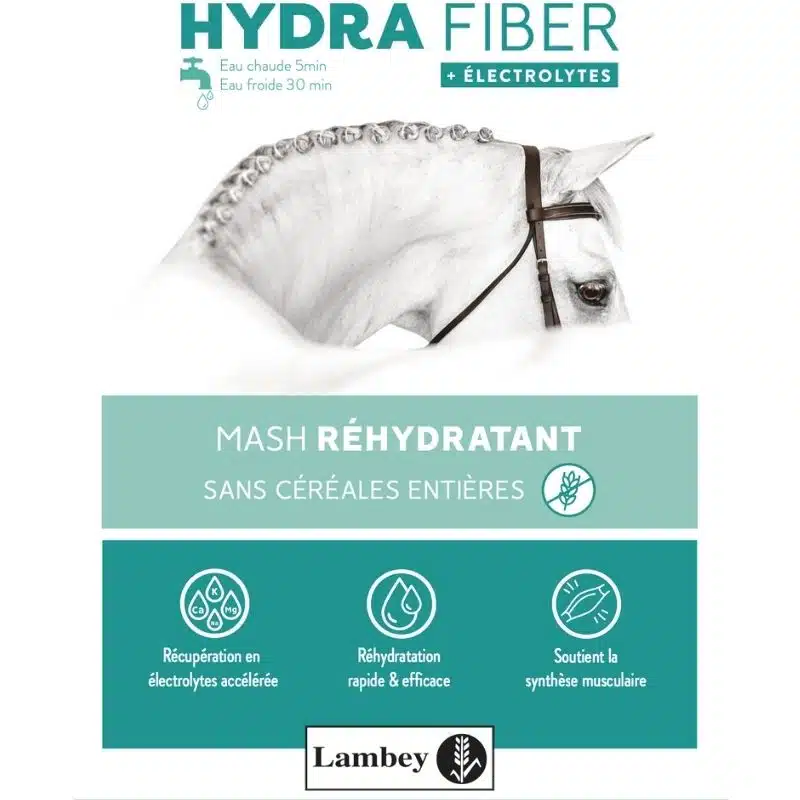 HYDRA FIBER MASH avec électrolytes LAMBEY Mash réhydratant pour la récupération après l'effort Sellerie Equinoxe Shop